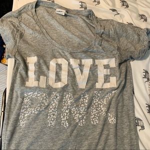 Victoria’s Secret pink T-shirt